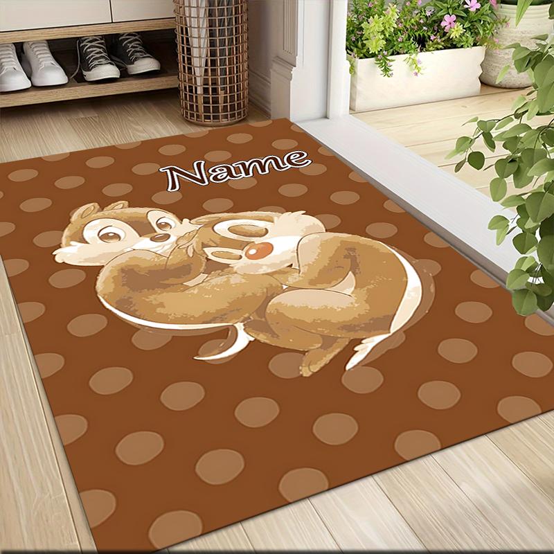 Custom Name Chip 'n' Dale Adventure Carpet Rug Customizable Soft Washable Anti-Slip Home Living Room Sofa Mats Personalized Rug. 0909390