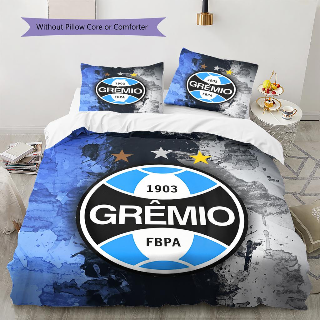 GREMIO FC Patroon Beddengoed Huisdecoratie Verjaardagscadeau (1 dekbedovertrek + 2 kussenslopen, zonder binnenkussen)