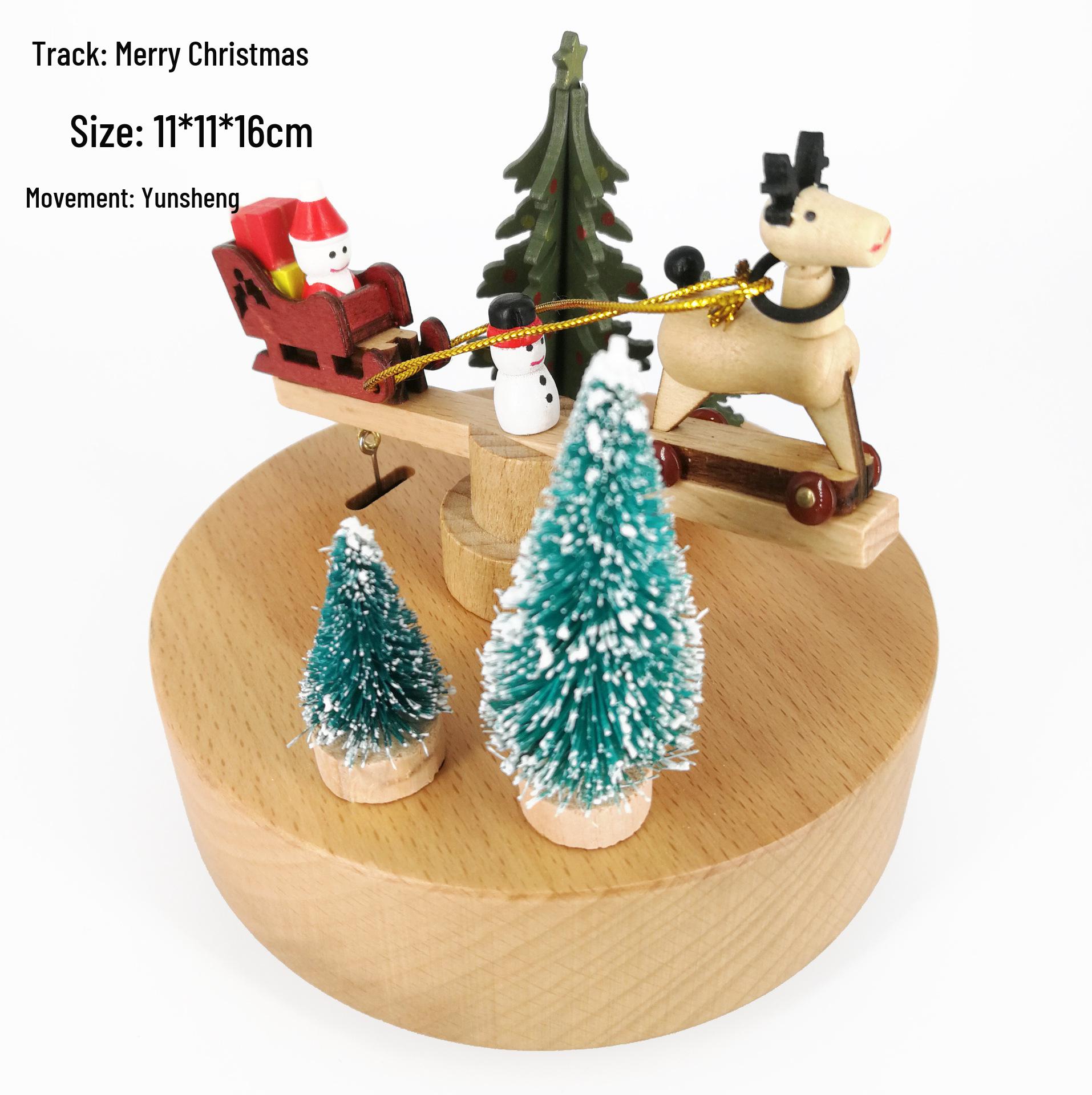 

Creative Wooden Carousel Music Box - Perfect Gift for Girls, Valentine s Day, Birthdays, and Qixi Festival.
