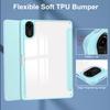 For iPhone 15 Pro Max Case PU Leather + PC Splicing Anti-Slip Phone Cover