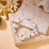 Bunte Frangipani-Blumen-Perlenarmbänder für beste Freunde Sommerurlaub Freundschaftsarmband Y2K Ästhetik Schmuck Geschenk