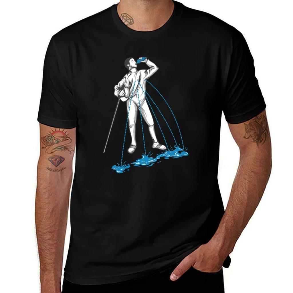 Fencing Post Workout Humor Tshirt T Shirt Unisex Luxury Tshirt