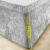1pz Coprire Box Spring Extra Profondo Ingegno Maglia Jersey & Elastico Avvolgente 4 Lati Gonna da Letto - Adatto per Letti Singolo/Matrimoniale/Queen/King