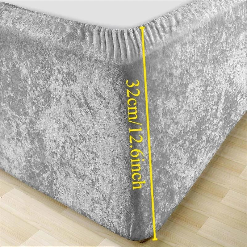 1pz Coprire Box Spring Extra Profondo Ingegno Maglia Jersey & Elastico Avvolgente 4 Lati Gonna da Letto - Adatto per Letti Singolo/Matrimoniale/Queen/King