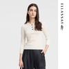 ELLASSAY Women's Silk Polo Knit Sweater