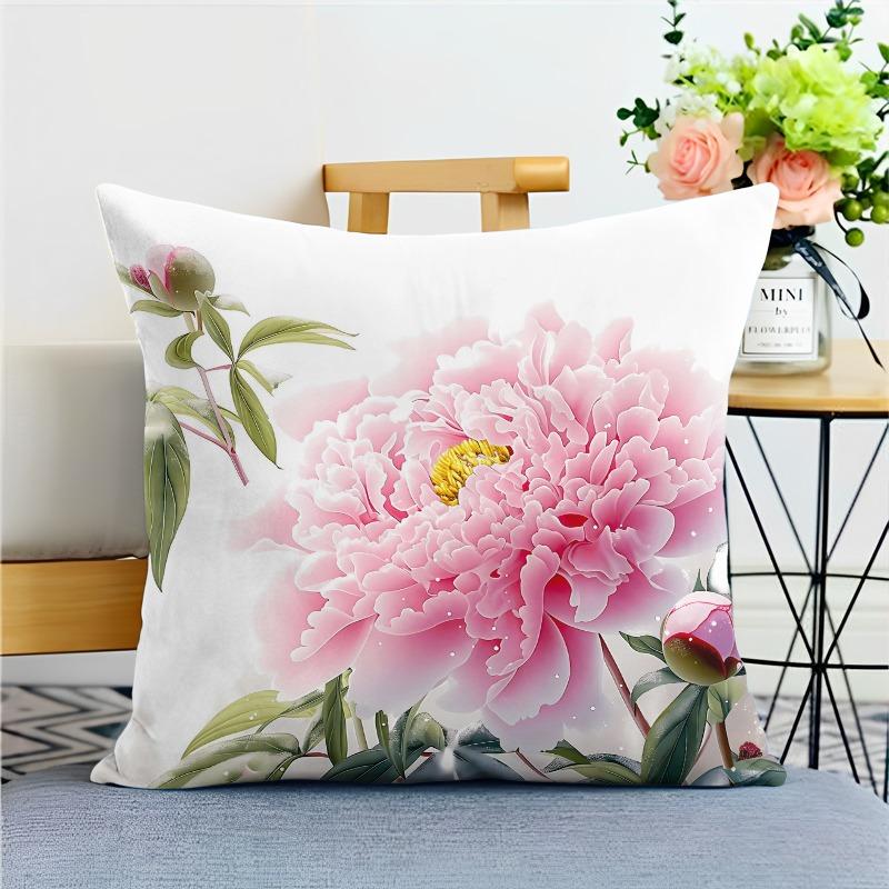 Beautiful Flower Pillowcase საერთო საცხოვრებლის დეკორაცია ოფისი მისაღები ოთახი სახლის ბალიშის ქეისი