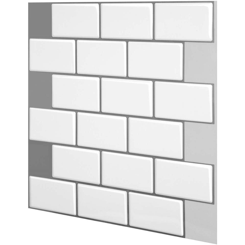 3D Tile Brick Mosaic Wallpaper Safety Odor-free Sticker Self Adhesive Kitchen Bathroom Decor Peel And Stick Tile For Kitchen