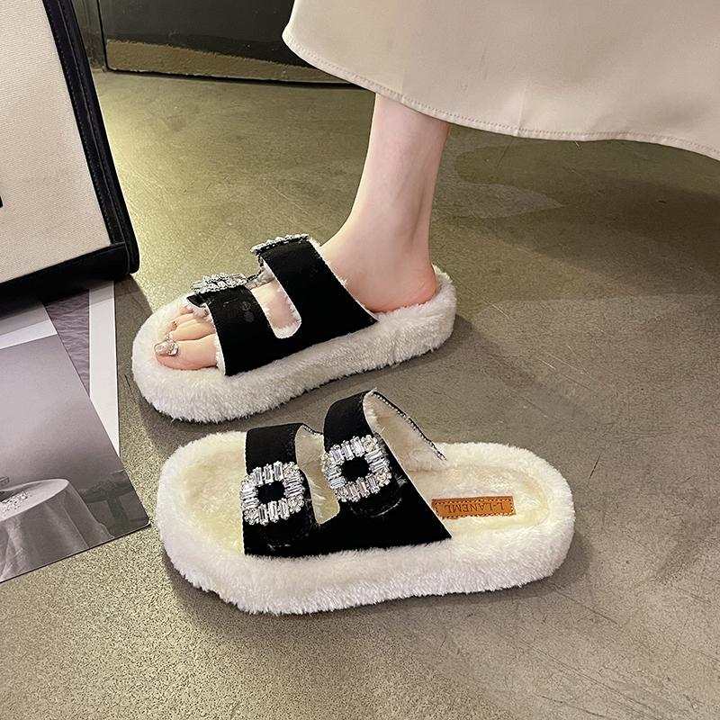 New Fashion Women's Cotton Slippers Winter Women's Shoes Plush Warm Slippers Ladies Thermal Shoes Warm Cotton Shoes for Women