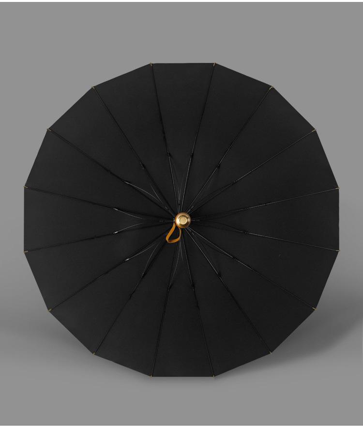 Extra Large Windproof Golf Umbrella: All-Fiber, Long Handle, Automatic, Sun & Rain Protection