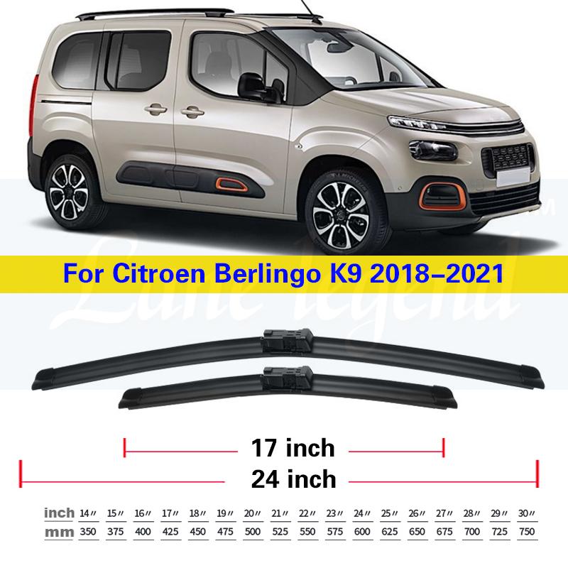 

Передние дворники для Citroen Berlingo K9 2018 лобовое стекло лобовое стекло переднее окно 24 +17 Front 2pcs