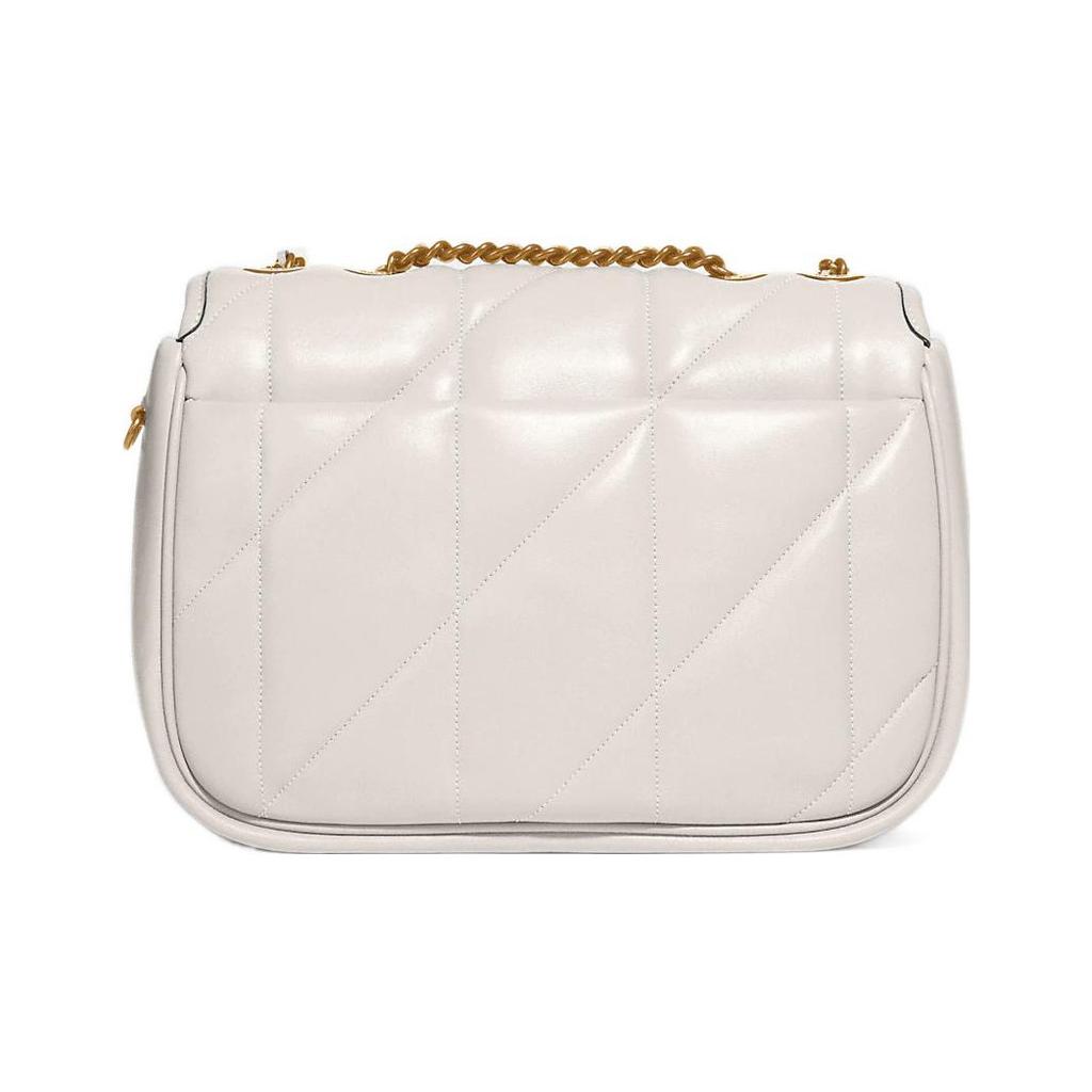 Coach Pillow 24 Chain Lock Quilted Napa Leather Small Square Crossbody Shoulder Bag Women Bags White C8560-B4HA