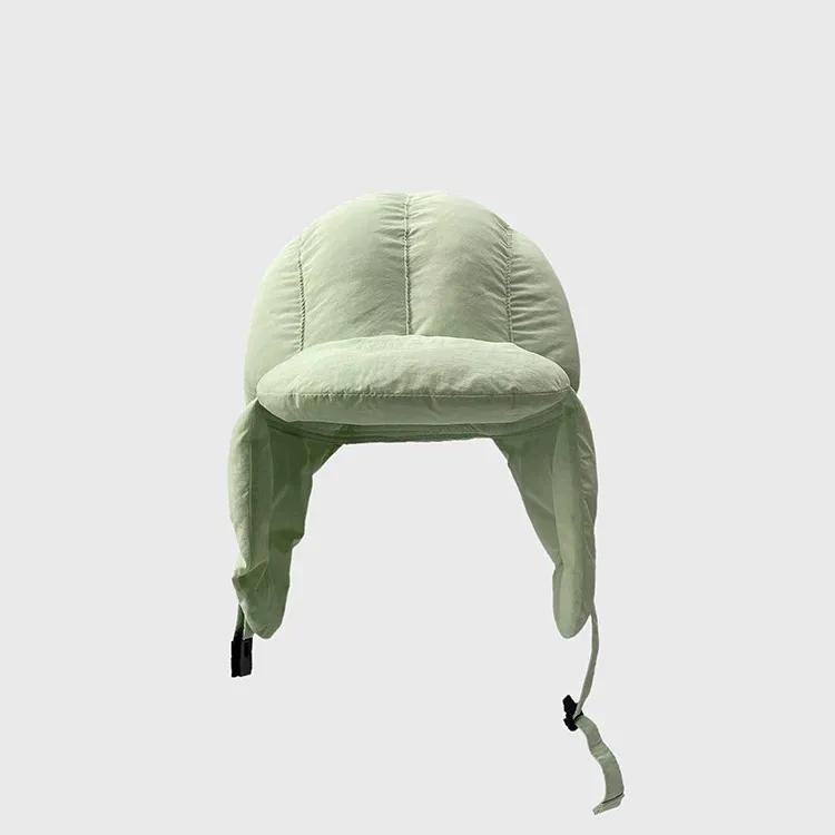 

WTEMPO Теплые шапки из смешанного хлопка, однотонные, утолщенные, зимние, защитные шапки для ушей, ветрозащитные, холодостойкие, для езды на велосипеде, катания на лыжах One Size зелёный