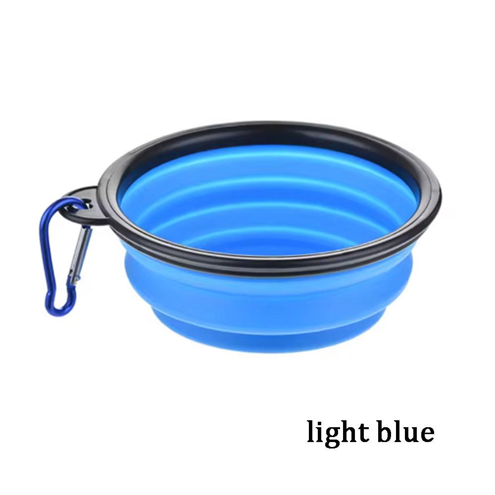S 350Ml Collapsible Dog Pet Folding Silicone Bowl Outdoor Travel Portable Puppy Food Container Feeder Dish Bowl