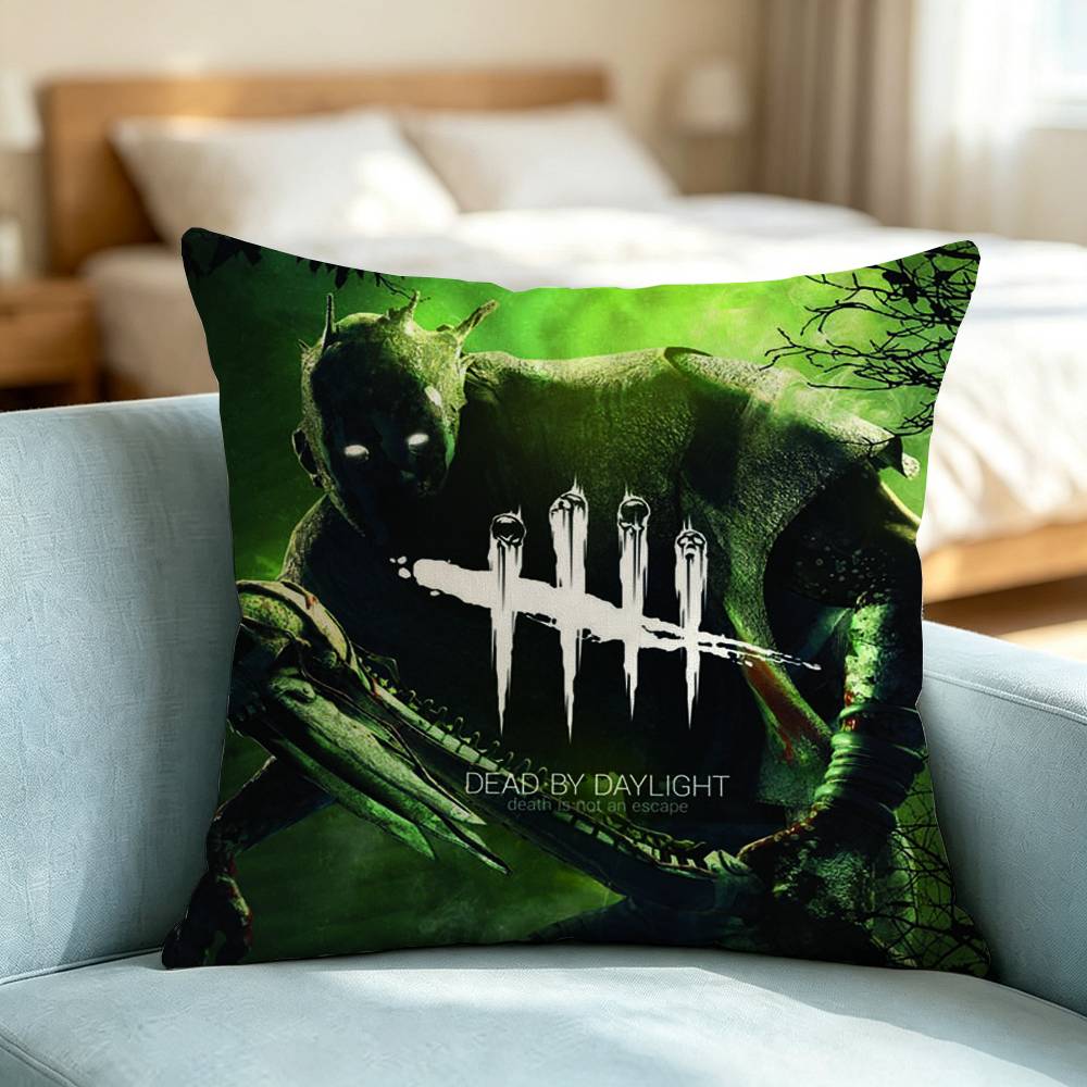 DBD Game Dead by D-Daylight Square Double-Sided printed Pillow Case Bedroom Bedside Pillow Sofa Cushion Cover Gift