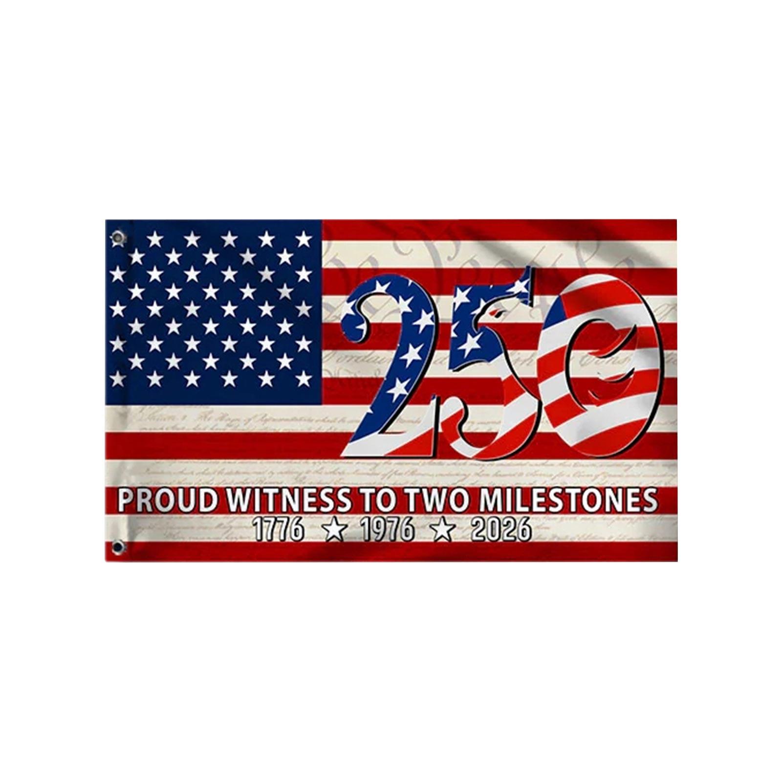 

U.S. 0th Anniversary Commemorative Flag (60*0, One Sided) One Size