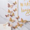 Hollow Butterfly Wall Sticker Hollow Butterfly Metallic Feel Home Decoration 3d Stereo Decorations Party Butterfly Decoration