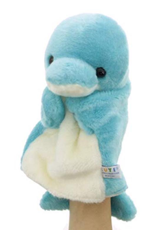 PUPPET COLLECTION MARINE Dolphin Hand Puppet Blue