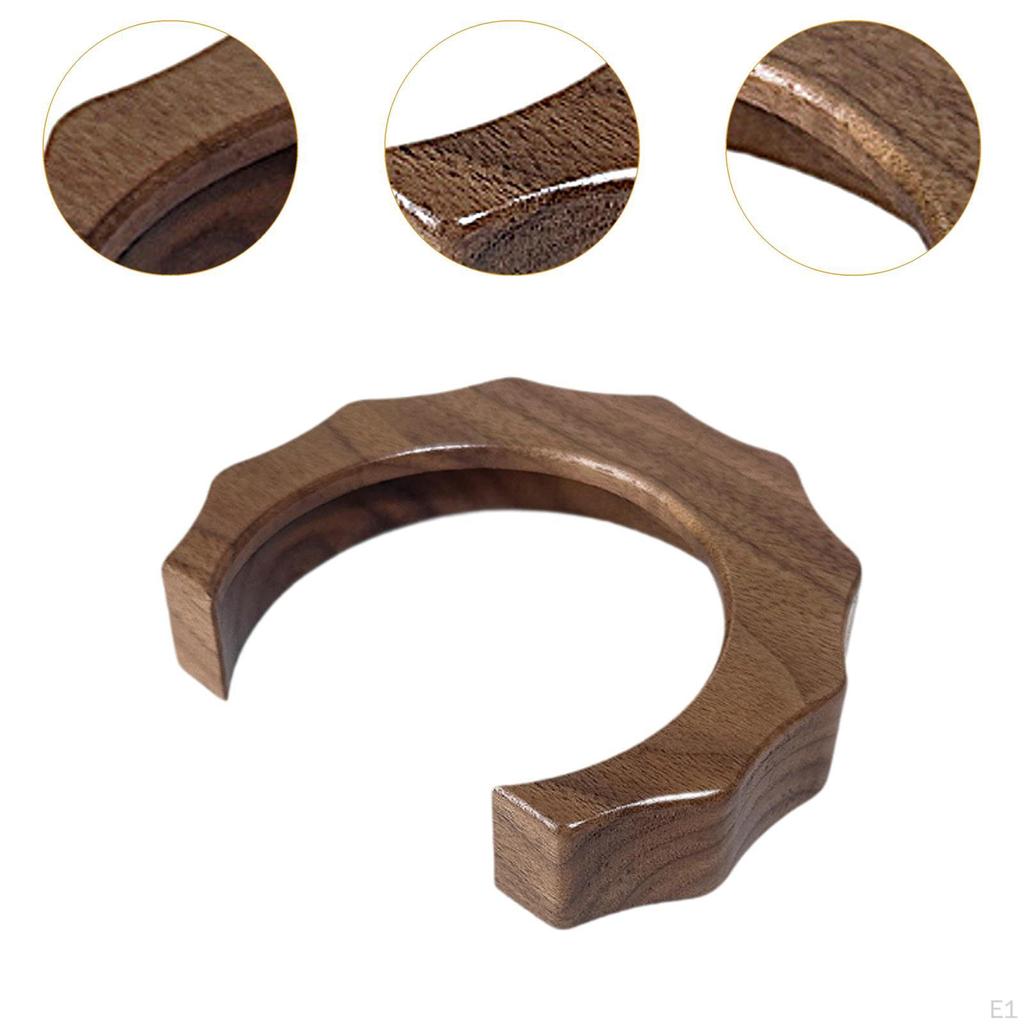 Coffee Machine Grouphead Ring Anti Scald Easy to Install Portable Reusable Multiuse Wood Cafe