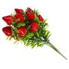 1pcs Artificial Strawberry Bunch Faux Fruit Stems Bright Lifelike Fake Strawberries For Vase Filling Home Party Decor Crafts