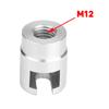 Durable Car Aluminum Alloy Dent Repair Adapter Puller Head Adapter Screw Tips M10/M12 Tabs for Slide Hammer Pulling Tab