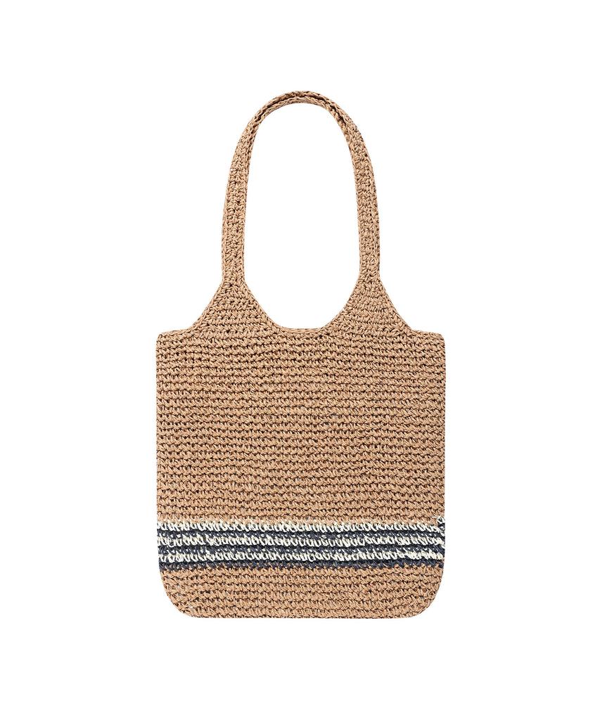 Wacky Willy Women'S Rattan Tote Bag Beige
