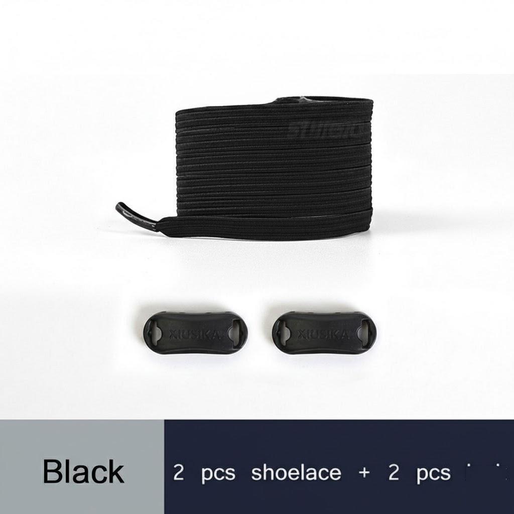 

No Tie Elastic Shoe Laces for Kids and Adults Quick Replacement Flat Rubber Band Sneakers Shoelaces Easy Fit Stretch Laces