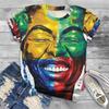 2024 New Fashion Men Women T-Shirt Streetwear African Girls 3d Print Graphic Tshirts Womens Clothes Daily Casual O-Neck Blouse