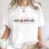 Mama Letter Print Fashion T-shirts Mother's Day Gift Shirt for Women Mama Vintage Design T Shirts Women's Clothing