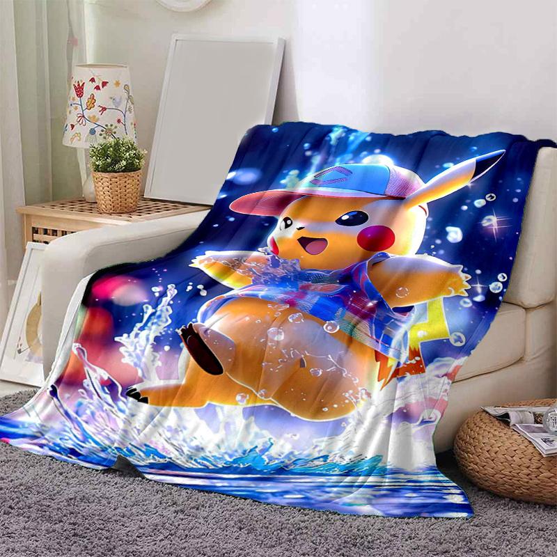 1 шт. Покемон Чармандер Иви Сквиртл Пикачу Плед, Домашний Декор, Плед для Дивана .B083 80x120cm