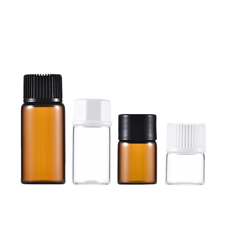 Amber Light-Blocking 3ml Mini Perfume & Essential Oil Sample Bottle