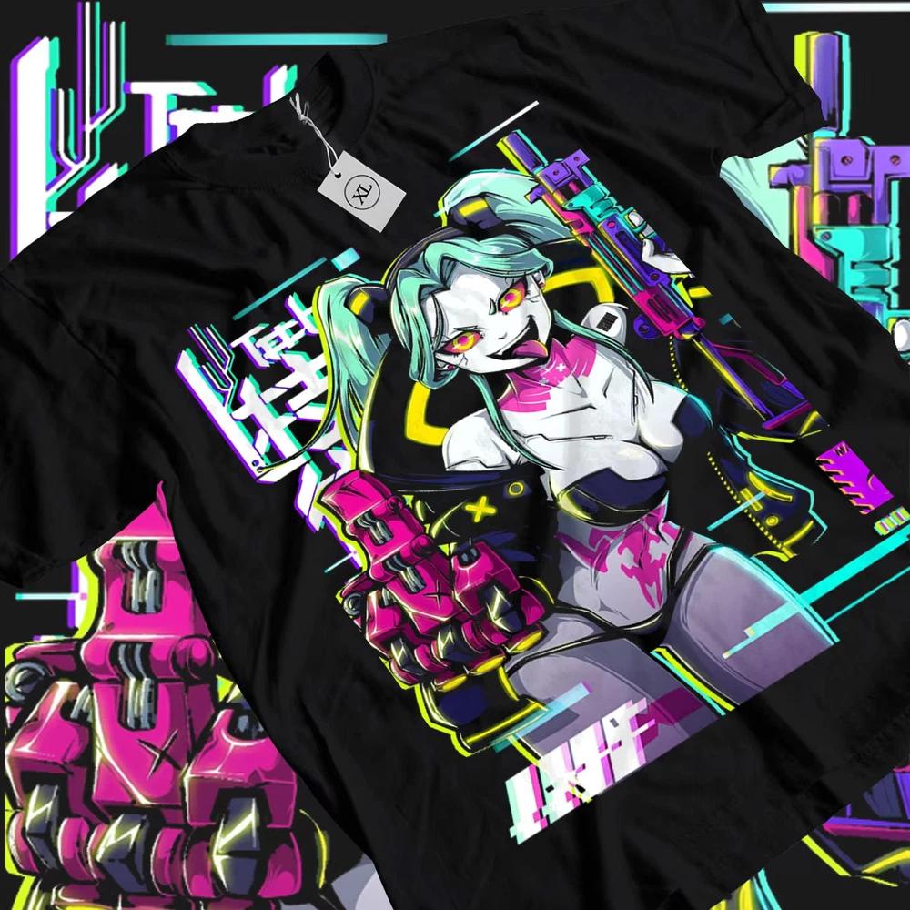 Cyber Edgerunners Unisexga AUnisexe Waifu TShirt Unisex 4 S