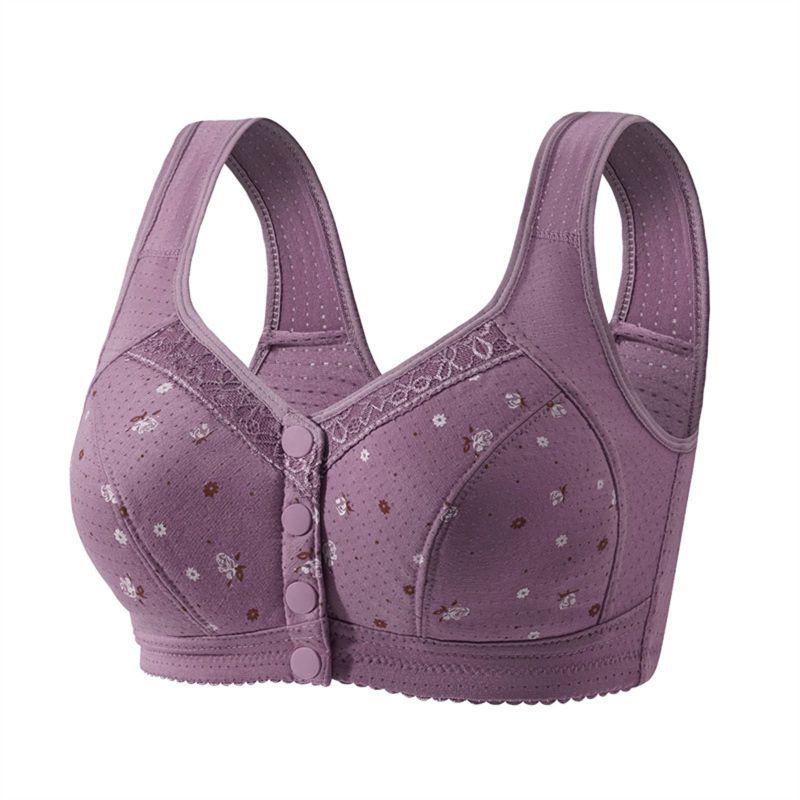 Dames Grote Maat Voorkant Gesp Beha Vest Stijl Comfortabele Beha