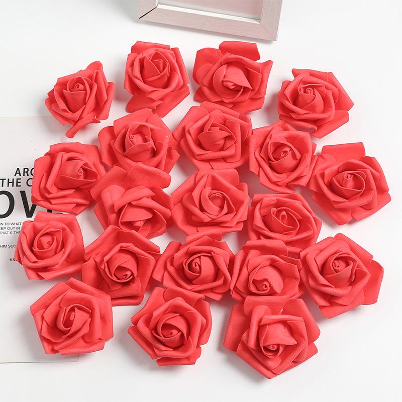 10/20/50Pcs 7cm Artificial Bionic Flowers PE Foam Simulation Roses Fake Flower Decorations for Home Wedding Party Presents