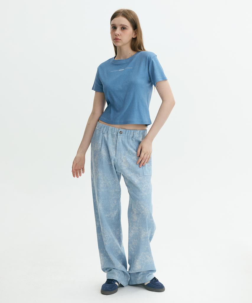 Keuleogsi Pigment Nice Crop Top Dust Blue