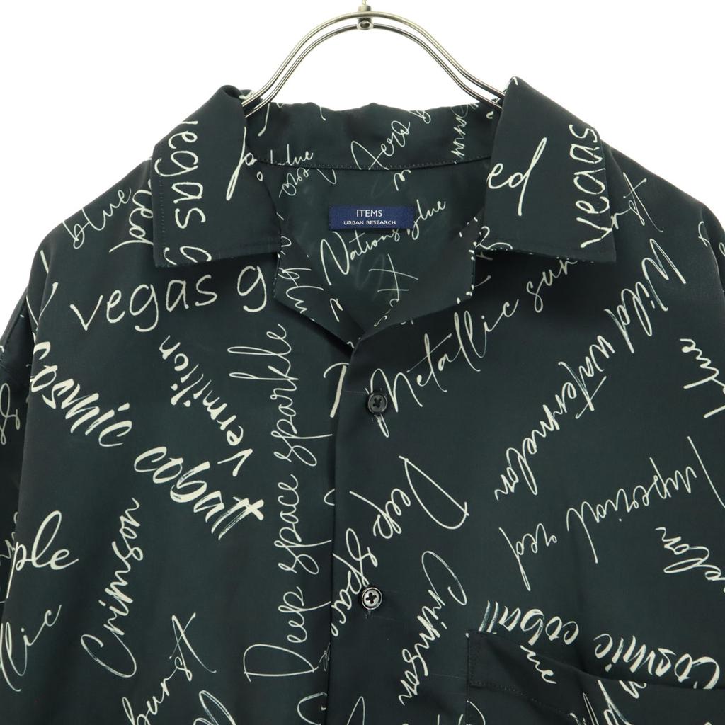 Beauty Products URBAN RESEARCH Character Pattern Short Sleeve Open Collar Shirt Men's Used