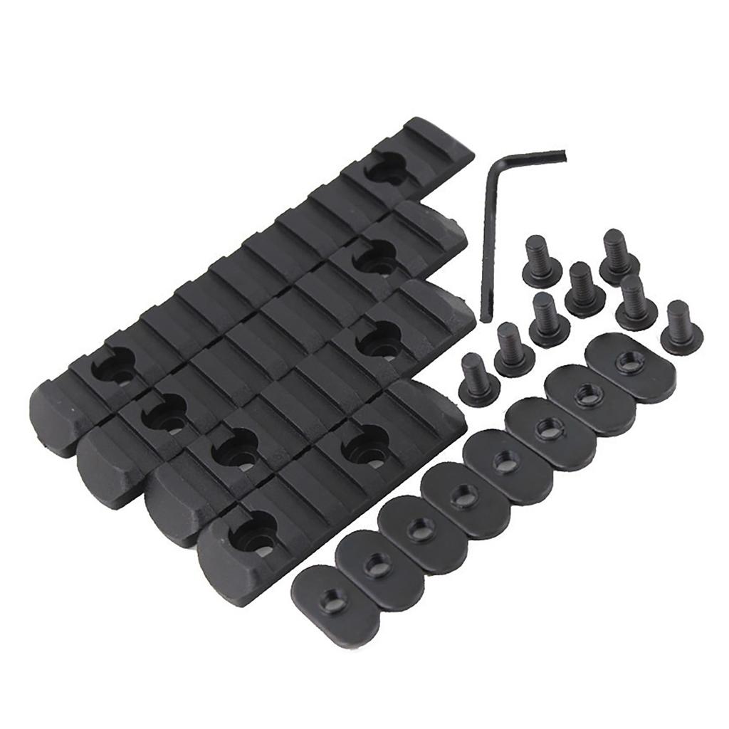 4 Stk Styreskinne Strip Modifisert Dekor Tilbehør Trebeskyttelseskomponent 20mm Svart