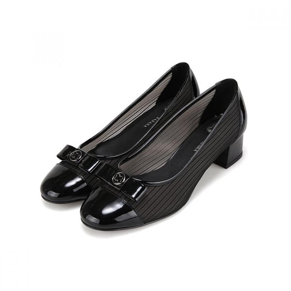 Barbara Soft Leather Mesh Basic 4cm Pumps Bbi103bk 250mm