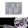 Reusable Silicone Nail Art Mould for 3D Heart Band Designs Craft Accessories With Precise Carving Patterns