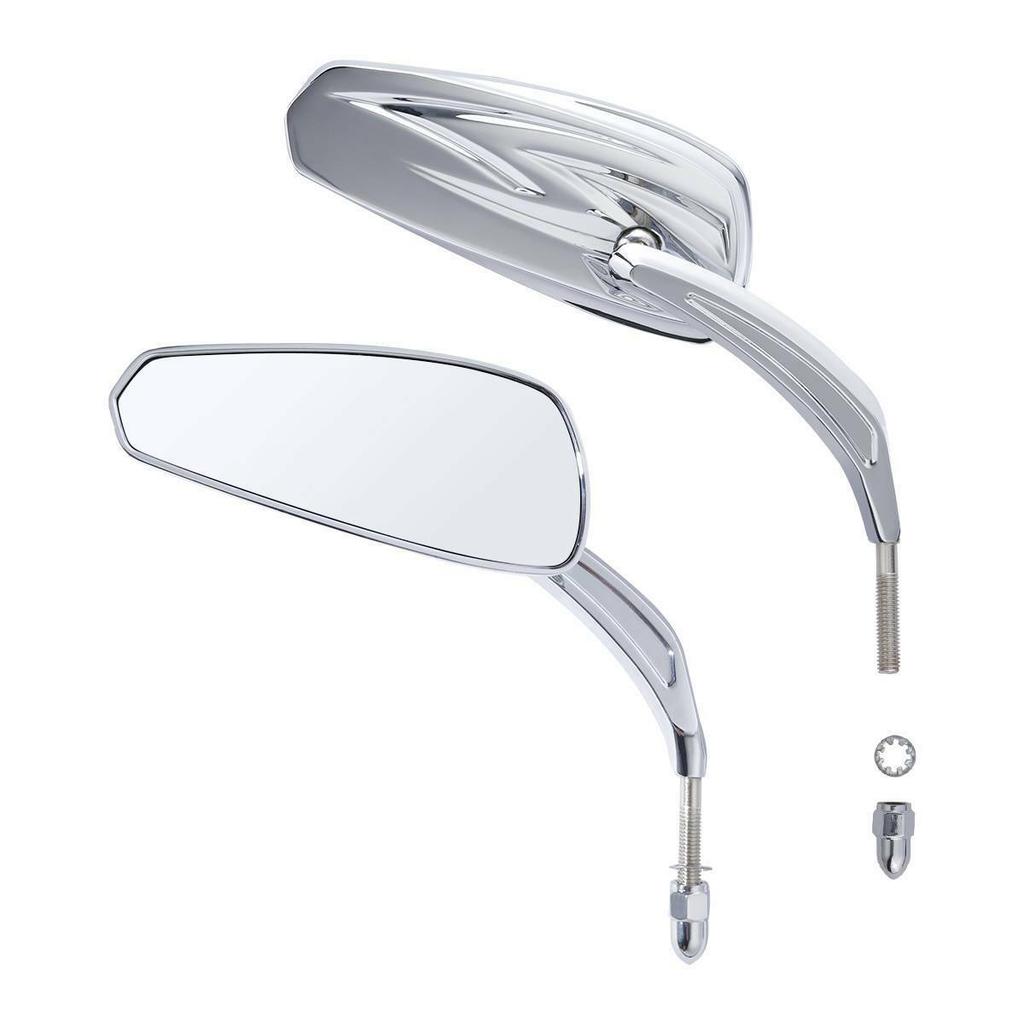 Motorcycle 8mm Rear View Mirrors For Harley Sportster XL Softail Touring Road King Road Glide Electra Glide