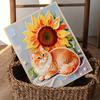 DIY Sunflowers and Cats Pearl Diamond Art Kits Without Frame 30x40cm Gem Art Diamond Painting Kits for Adults/Beginners Gift Idea Home Wall Decor