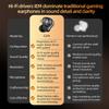 Premium Gaming Earphones Enhances Low Frequency Performances Wire Headphones Tuning Replaceable Cable Secures Fit
