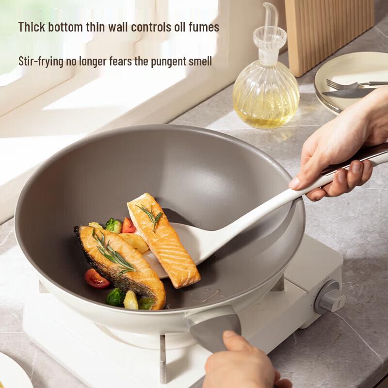 COOKER KING 32cm Ceramic Crystal Non-stick Wok