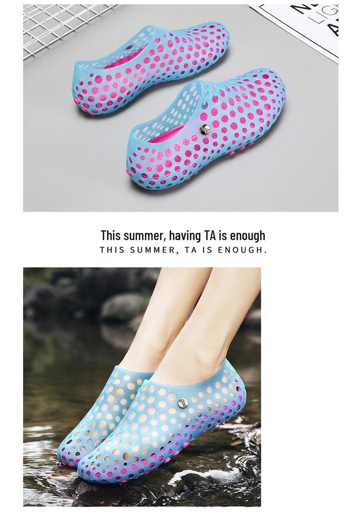 Breathable Summer Beach Sandals for Couples - Soft Sole Water-Resistant Casual Shoes
