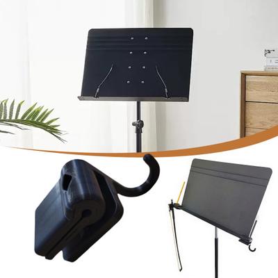 Soporte para Arco para Atril con Pinza Plegable Gancho para Arco Organizador con Portabolígrafos para Violín Viola Violonchelo Contrabajo Accesorio de Orquesta
