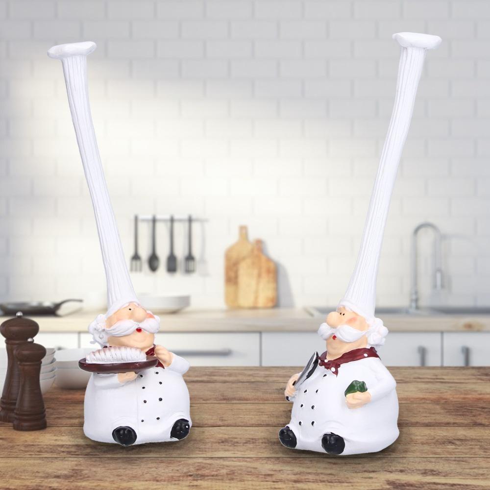 Resin Chef Figurine Home Decoration Cartoon Chef Dolls Creative Chef Statue  Dining Room