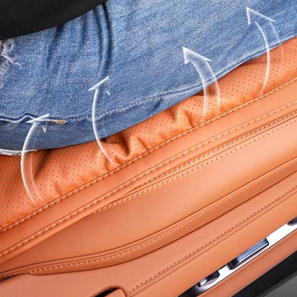 Soft Ventilated Four-season Cushion Universal Auto Seat Cushion Car Leather Cushion  Travel