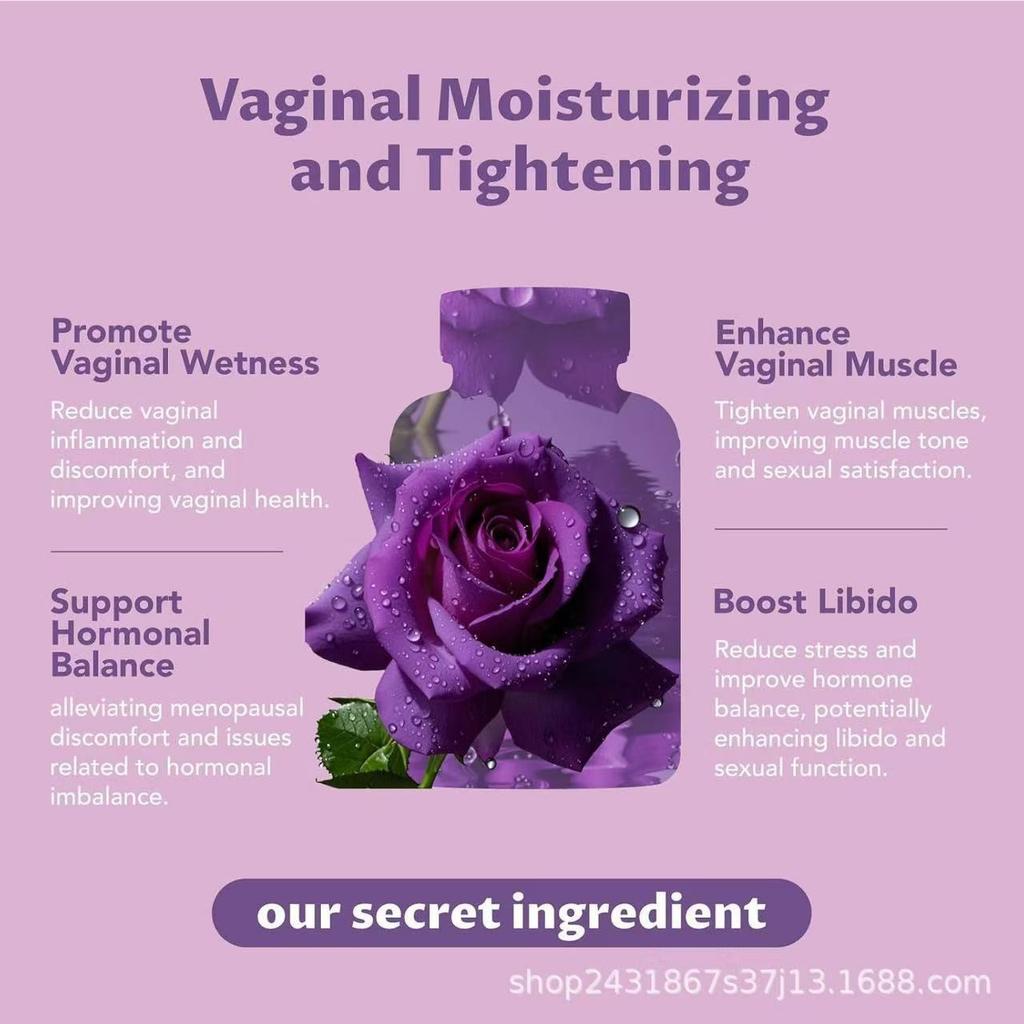 Vaginal Moisturizing Capsules Count for Women Intimate Care Dryness Relief Probiotic Formula Gentle and Portable Bottle