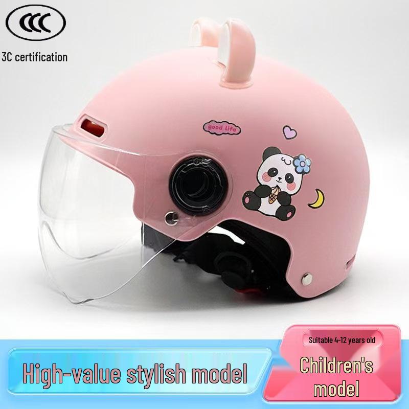 3C Certified Kids' Electric Bike Helmet: Cute, Breathable, Lightweight, Sun-Protective for Boys & Girls