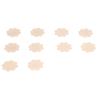 5 Pairs Disposable Breast Pasties Comfortable Beige Adhesive Bras Invisible Nipple CoversFlower