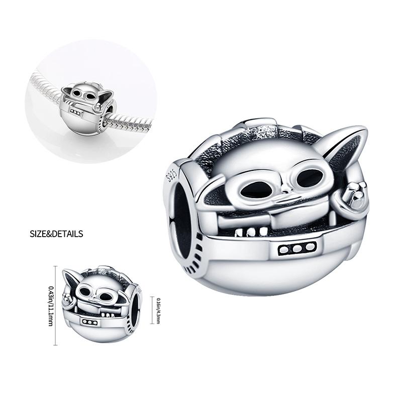 925 Silver Planet Conflict Series Charms Pendants Fit For Necklace Original Bracelet DIY Birthday Festival Women's Gifts